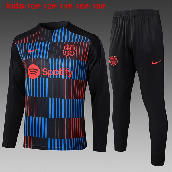 Ninos Sudadera De Training Barcelona 2024/25 Azul Rojo 2